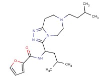 N-{3-methyl-1-[7-(3-methylbutyl)-6,7,8,9-tetrahydro-5H-[1,2,4]triazolo[4,3-d][1,4]diazepin-3-yl]butyl}-2-furamide