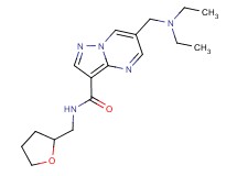 6-[(diethylamino)methyl]-N-(tetrahydrofuran-2-ylmethyl)pyrazolo[1,5-a]pyrimidine-3-carboxamide