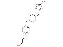 2-[4-({4-[(3-methyl-1,2,4-oxadiazol-5-yl)methyl]piperidin-1-yl}methyl)phenoxy]ethanol