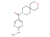 N-methyl-5-(3-oxa-9-azaspiro[5.5]undec-9-ylcarbonyl)pyrimidin-2-amine