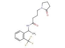 4-(2-oxopyrrolidin-1-yl)-N-{1-[2-(trifluoromethyl)phenyl]ethyl}butanamide