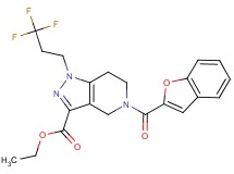 ethyl 5-(1-benzofuran-2-ylcarbonyl)-1-(3,3,3-trifluoropropyl)-4,5,6,7-tetrahydro-1H-pyrazolo[4,3-c]pyridine-3-carboxylate