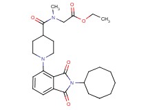 ethyl N-{[1-(2-cyclooctyl-1,3-dioxo-2,3-dihydro-1H-isoindol-4-yl)-4-piperidinyl]carbonyl}-N-methylglycinate