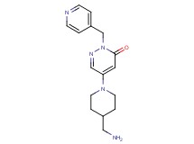 5-[4-(aminomethyl)-1-piperidinyl]-2-(4-pyridinylmethyl)-3(2H)-pyridazinone