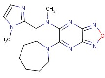 6-(1-azepanyl)-N-methyl-N-[(1-methyl-1H-imidazol-2-yl)methyl][1,2,5]oxadiazolo[3,4-b]pyrazin-5-amine