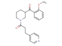 (2-methoxyphenyl){1-[3-(4-pyridinyl)propanoyl]-3-piperidinyl}methanone