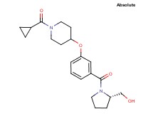 [(2S)-1-(3-{[1-(cyclopropylcarbonyl)-4-piperidinyl]oxy}benzoyl)-2-pyrrolidinyl]methanol