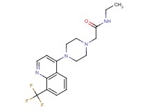 N-ethyl-2-{4-[8-(trifluoromethyl)-4-quinolinyl]-1-piperazinyl}acetamide
