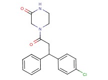 4-[3-(4-chlorophenyl)-3-phenylpropanoyl]-2-piperazinone