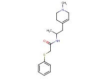 N-[1-methyl-2-(1-methyl-1,2,3,6-tetrahydropyridin-4-yl)ethyl]-2-(phenylthio)acetamide