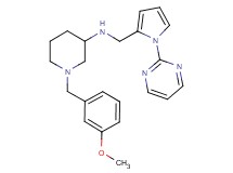 1-(3-methoxybenzyl)-N-{[1-(2-pyrimidinyl)-1H-pyrrol-2-yl]methyl}-3-piperidinamine