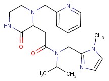 N-isopropyl-N-[(1-methyl-1H-imidazol-2-yl)methyl]-2-[3-oxo-1-(2-pyridinylmethyl)-2-piperazinyl]acetamide