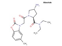(2S,4R)-4-amino-N,N-diethyl-1-[(5-methyl-2-oxo-1,3-benzoxazol-3(2H)-yl)acetyl]pyrrolidine-2-carboxamide