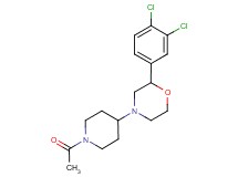 4-(1-acetyl-4-piperidinyl)-2-(3,4-dichlorophenyl)morpholine