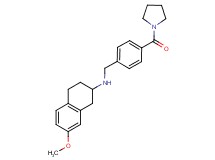 (7-methoxy-1,2,3,4-tetrahydronaphthalen-2-yl)[4-(pyrrolidin-1-ylcarbonyl)benzyl]amine