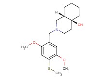(4aS*,8aS*)-2-[2,5-dimethoxy-4-(methylthio)benzyl]octahydroisoquinolin-4a(2H)-ol