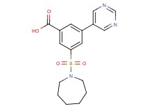 3-(azepan-1-ylsulfonyl)-5-pyrimidin-5-ylbenzoic acid