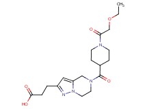 3-(5-{[1-(ethoxyacetyl)-4-piperidinyl]carbonyl}-4,5,6,7-tetrahydropyrazolo[1,5-a]pyrazin-2-yl)propanoic acid