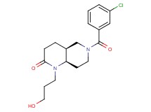 (4aS*,8aR*)-6-(3-chlorobenzoyl)-1-(3-hydroxypropyl)octahydro-1,6-naphthyridin-2(1H)-one