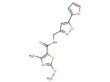 N-{[5-(2-furyl)isoxazol-3-yl]methyl}-2-methoxy-4-methyl-1,3-thiazole-5-carboxamide