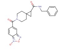 N-benzyl-6-[(1-oxido-2,1,3-benzoxadiazol-5-yl)carbonyl]-6-azaspiro[2.5]octane-1-carboxamide