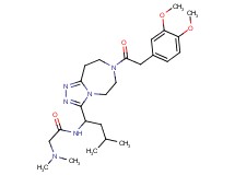 N~1~-(1-{7-[(3,4-dimethoxyphenyl)acetyl]-6,7,8,9-tetrahydro-5H-[1,2,4]triazolo[4,3-d][1,4]diazepin-3-yl}-3-methylbutyl)-N~2~,N~2~-dimethylglycinamide