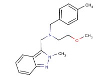 (2-methoxyethyl)(4-methylbenzyl)[(2-methyl-2H-indazol-3-yl)methyl]amine
