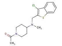 1-acetyl-N-[(3-chloro-1-benzothien-2-yl)methyl]-N-methylpiperidin-4-amine