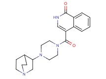 4-{[4-(1-azabicyclo[2.2.2]oct-3-yl)piperazin-1-yl]carbonyl}isoquinolin-1(2H)-one