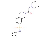 N-cyclobutyl-2-(N,N-diethylglycyl)-1,2,3,4-tetrahydroisoquinoline-7-sulfonamide
