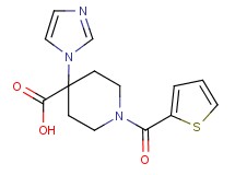 4-(1H-imidazol-1-yl)-1-(2-thienylcarbonyl)piperidine-4-carboxylic acid