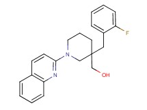 [3-(2-fluorobenzyl)-1-quinolin-2-ylpiperidin-3-yl]methanol