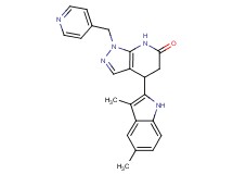 4-(3,5-dimethyl-1H-indol-2-yl)-1-(pyridin-4-ylmethyl)-1,4,5,7-tetrahydro-6H-pyrazolo[3,4-b]pyridin-6-one