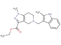 ethyl 1-methyl-5-[(2-methyl-1H-indol-3-yl)methyl]-4,5,6,7-tetrahydro-1H-pyrazolo[4,3-c]pyridine-3-carboxylate