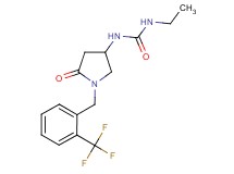 N-ethyl-N'-{5-oxo-1-[2-(trifluoromethyl)benzyl]-3-pyrrolidinyl}urea