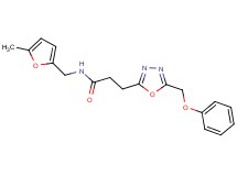 N-[(5-methyl-2-furyl)methyl]-3-[5-(phenoxymethyl)-1,3,4-oxadiazol-2-yl]propanamide