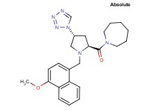 1-[(4R)-1-[(4-methoxy-1-naphthyl)methyl]-4-(1H-tetrazol-1-yl)-L-prolyl]azepane