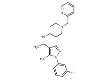 N-{1-[1-(3-fluorophenyl)-5-methyl-1H-pyrazol-4-yl]ethyl}-1-(2-pyridinylmethyl)-4-piperidinamine