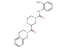 2-(3,4-dihydro-2(1H)-isoquinolinylcarbonyl)-N-(2-methylphenyl)-4-morpholinecarboxamide