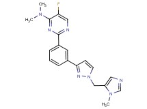 5-fluoro-N,N-dimethyl-2-(3-{1-[(1-methyl-1H-imidazol-5-yl)methyl]-1H-pyrazol-3-yl}phenyl)-4-pyrimidinamine