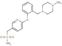 1-methyl-4-[2-({5-[(methylsulfonyl)methyl]pyridin-2-yl}oxy)benzyl]piperazine