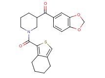 1,3-benzodioxol-5-yl[1-(4,5,6,7-tetrahydro-2-benzothien-1-ylcarbonyl)-3-piperidinyl]methanone