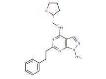 1-methyl-6-(2-phenylethyl)-N-(tetrahydro-2-furanylmethyl)-1H-pyrazolo[3,4-d]pyrimidin-4-amine
