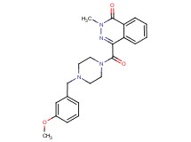 4-{[4-(3-methoxybenzyl)-1-piperazinyl]carbonyl}-2-methyl-1(2H)-phthalazinone trifluoroacetate