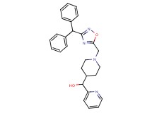 (1-{[3-(diphenylmethyl)-1,2,4-oxadiazol-5-yl]methyl}-4-piperidinyl)(2-pyridinyl)methanol