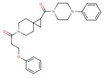 6-(3-phenoxypropanoyl)-1-[(4-phenyl-1-piperazinyl)carbonyl]-6-azaspiro[2.5]octane