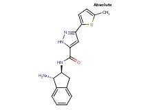 N-[(1S,2S)-1-amino-2,3-dihydro-1H-inden-2-yl]-3-(5-methyl-2-thienyl)-1H-pyrazole-5-carboxamide hydrochloride