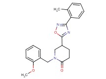 1-(2-methoxybenzyl)-5-[3-(2-methylphenyl)-1,2,4-oxadiazol-5-yl]-2-piperidinone