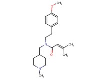 N-[2-(4-methoxyphenyl)ethyl]-3-methyl-N-[(1-methyl-4-piperidinyl)methyl]-2-butenamide