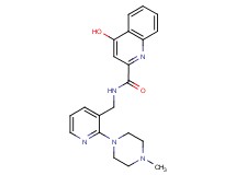 4-hydroxy-N-{[2-(4-methyl-1-piperazinyl)-3-pyridinyl]methyl}-2-quinolinecarboxamide